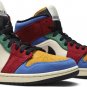 Mens Wmns Blue The Great x Air Jordan 1 Mid Fearless CU2805 100