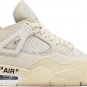 Mens Wmns Off-White x  Air Jordan 4 SP Sail CV9388 100