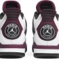 Mens Wmns Paris Saint-Germain x Air Jordan 4 Retro Bordeaux CZ5624 100