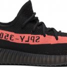 Mens Wmns Yeezy Boost 350 v2 Black Red BY9612