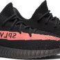 Mens Wmns Yeezy Boost 350 v2 Black Red BY9612