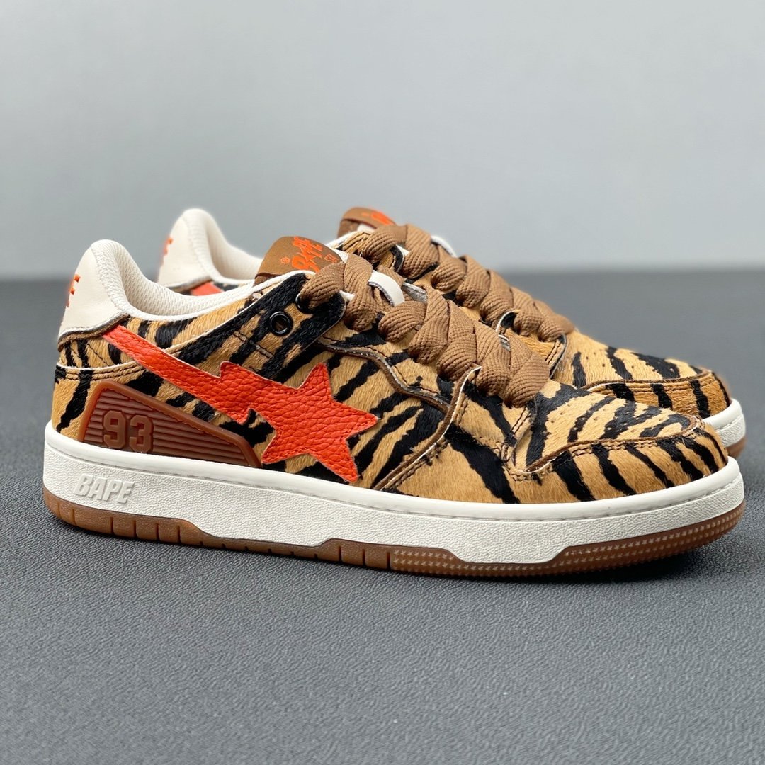 A Bathing Ape Bape Sta Low Tiger Orange