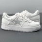 A Bathing Ape Bape Sta Low White Grey