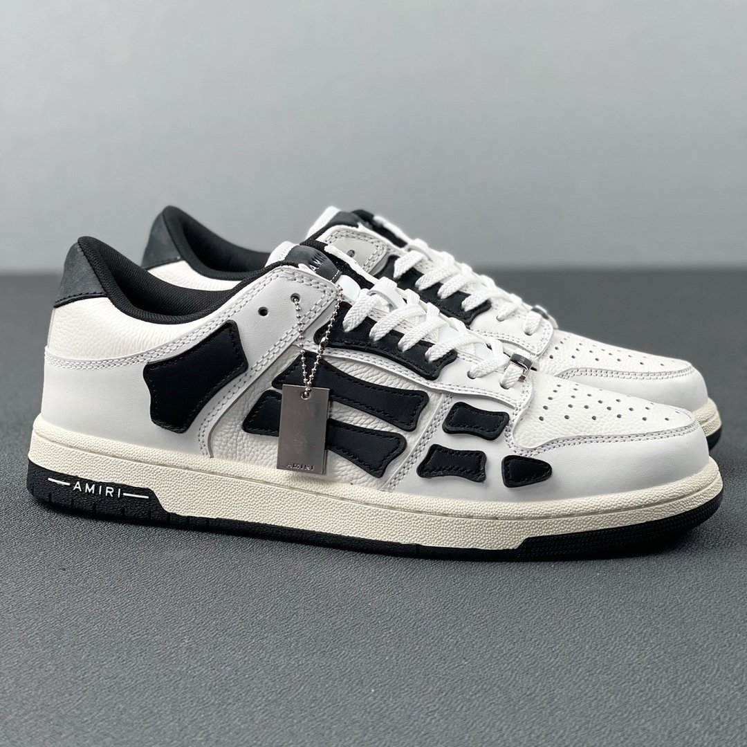 Amiri Skel Top Low White Black
