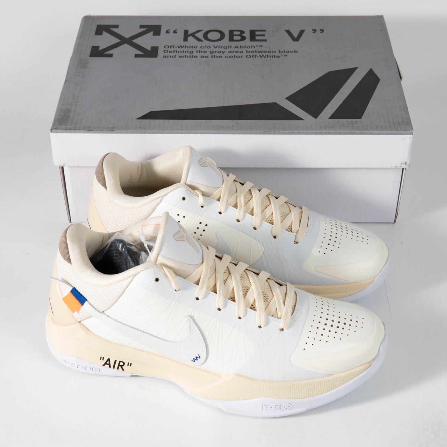 Kobe 5 Off-White custom by Mamba Concepts