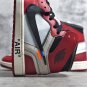 Air Jordan 1 Retro High Off-White Chicago Red Sneakers