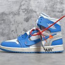 Men's Air Jordan 1 Retro High Off-White University Blue UNC Sneakers