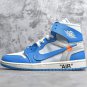 Men's Air Jordan 1 Retro High Off-White University Blue UNC Sneakers