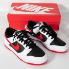 Nike Dunk Low Retro White Black University Red