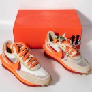 Nike LD Waffle Sacai CLOT Kiss Of Death Net Orange Blaze