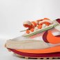 Nike LD Waffle Sacai CLOT Kiss Of Death Net Orange Blaze