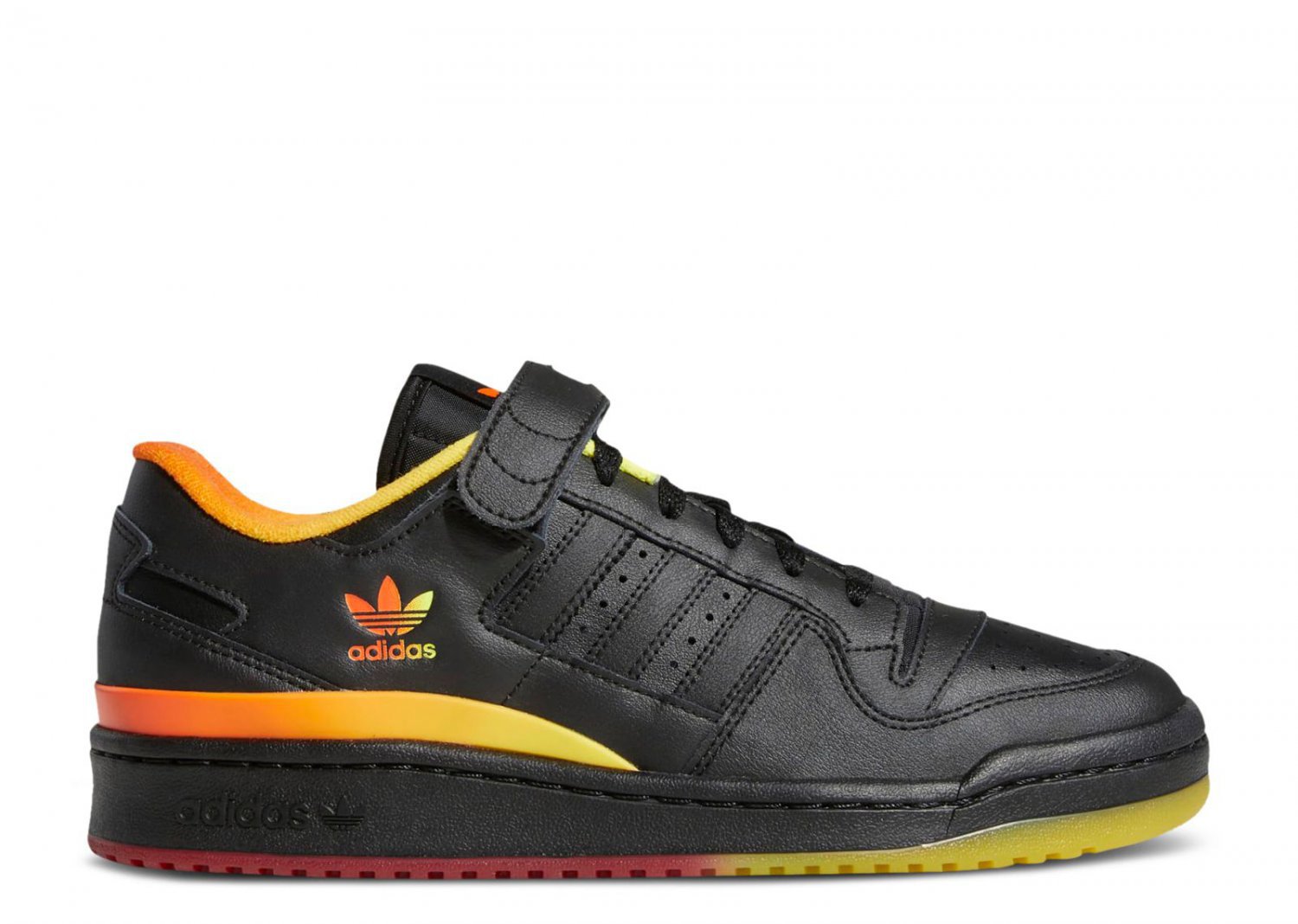 Forum Low Black Orange Yellow Gradient
