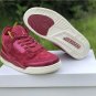 Men & Wmns Air Jordan 3 BordeauxSail