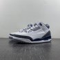 Men & Wmns Air Jordan 3 WhiteMidnight Navy-Cement Grey-Black