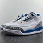 Men & Wmns Air Jordan 3 Wizards White Metallic Copper True Blue Cement Grey