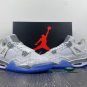 Men & Wmns Air Jordan 4 &acirc;��Laser&acirc;�� White Chrome-Metallic Silver