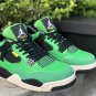 Men & Wmns Air Jordan 4 &acirc;��Manila&acirc;�� Green Black