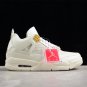 Men & Wmns Air JORDAN 4  SAIL WHITEGOLDGREY