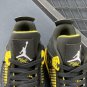 Men & Wmns Air Jordan 4 &acirc;��Thunder 2023&acirc;�� BlackTour Yellow