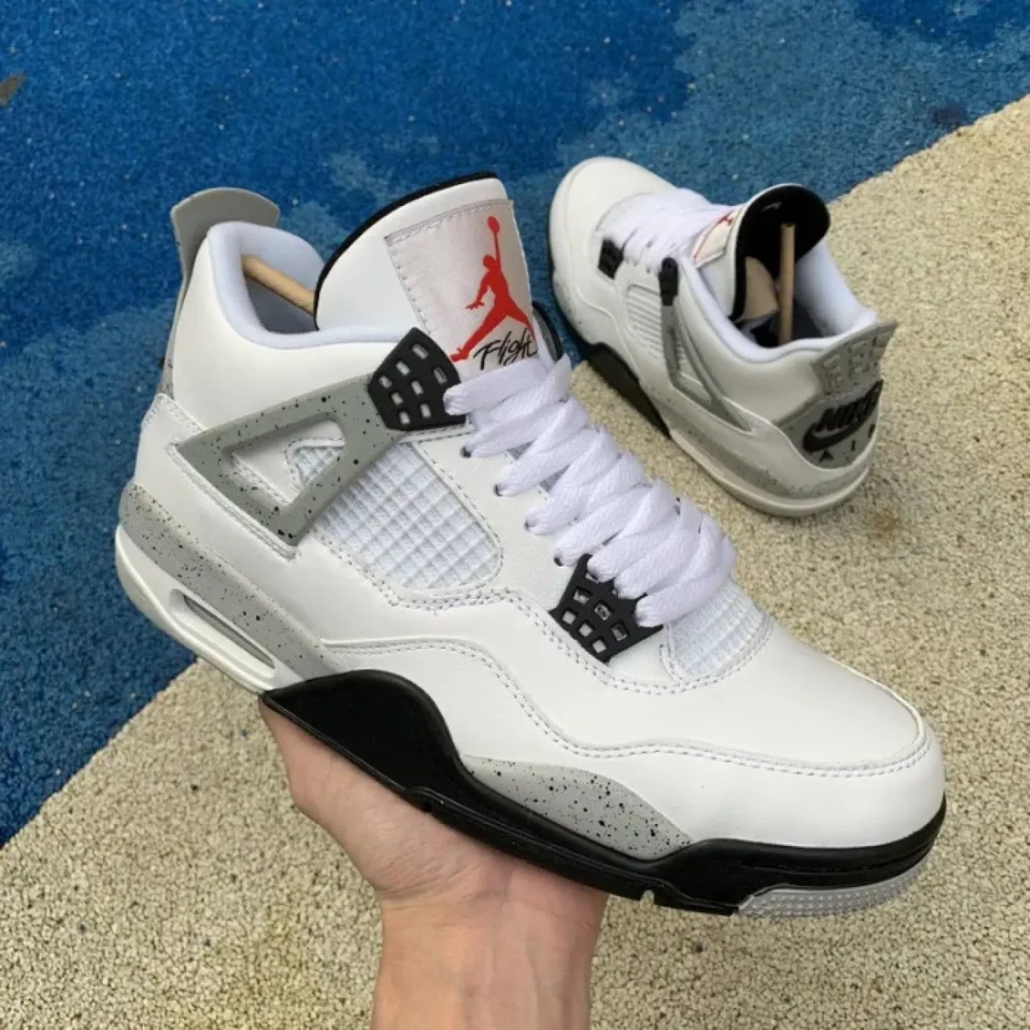 Men & Wmns Air Jordan 4 &acirc;��White Cement&acirc;��