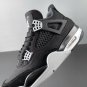 Men & Wmns Air Jordan 4 Black Canvas Eminem