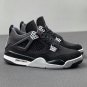 Men & Wmns Air Jordan 4 Black Canvas Eminem