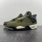 Men & Wmns Air Jordan 4 Craft Medium OlivePale Vanilla-Khaki-Black-Sail