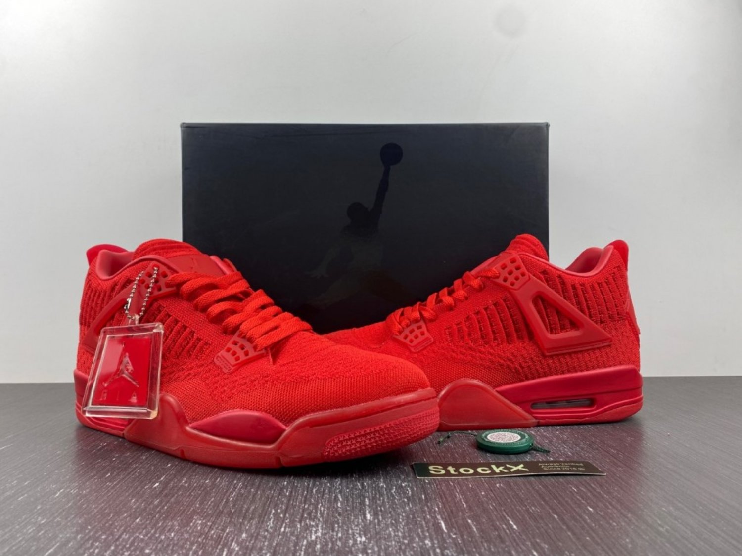 Men & Wmns Air Jordan 4 Flyknit University Red Black