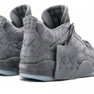 Men & Wmns Air Jordan 4 Kaws Grey