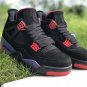 Men & Wmns Air Jordan 4 NRG &acirc;��Raptors&acirc;�� BlackRed-Court Purple AQ3816-056