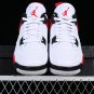 Men & Wmns Air JORDAN 4 RED CEMENT WHITEREDBLACK