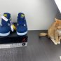 Men & Wmns Air Jordan 4 Retro &acirc;��Michigan Wolverines&acirc;�� PE AmarilloNavyWhite