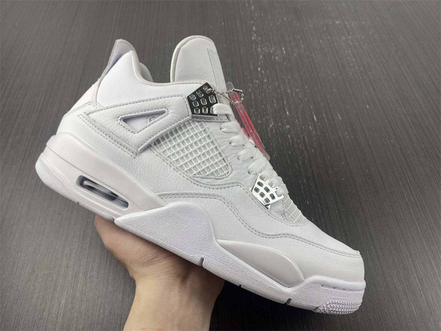 Men & Wmns Air Jordan 4 Retro &acirc;��Pure Money&acirc;�� White 308497-100