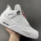 Men & Wmns Air Jordan 4 Retro “Pure Money” White 308497-100