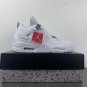 Men & Wmns Air Jordan 4 Retro &acirc;��Pure Money&acirc;�� White 308497-100