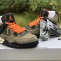 Men & Wmns Air Jordan 4 Retro &acirc;��Undefeated&acirc;�� Green Clementine-Black-White