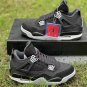 Men & Wmns Air Jordan 4 Retro 'Black Canvas'