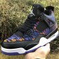 Men & Wmns Air Jordan 4 Retro Black Rush Violet