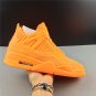Men & Wmns Air Jordan 4 Retro Flyknit Total Orange Gunsmoke