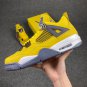 Men & Wmns Air Jordan 4 Retro Lightning Yellow 2021