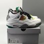 Men & Wmns Air Jordan 4 Retro Lucid Green Rasta