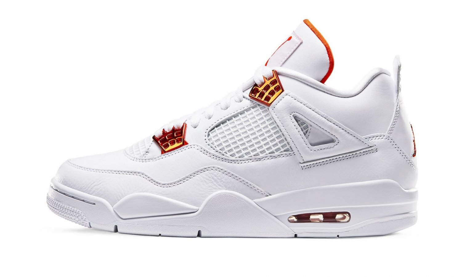 Men & Wmns Air Jordan 4 Retro Metallic Orange