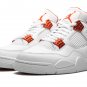 Men & Wmns Air Jordan 4 Retro Metallic Orange
