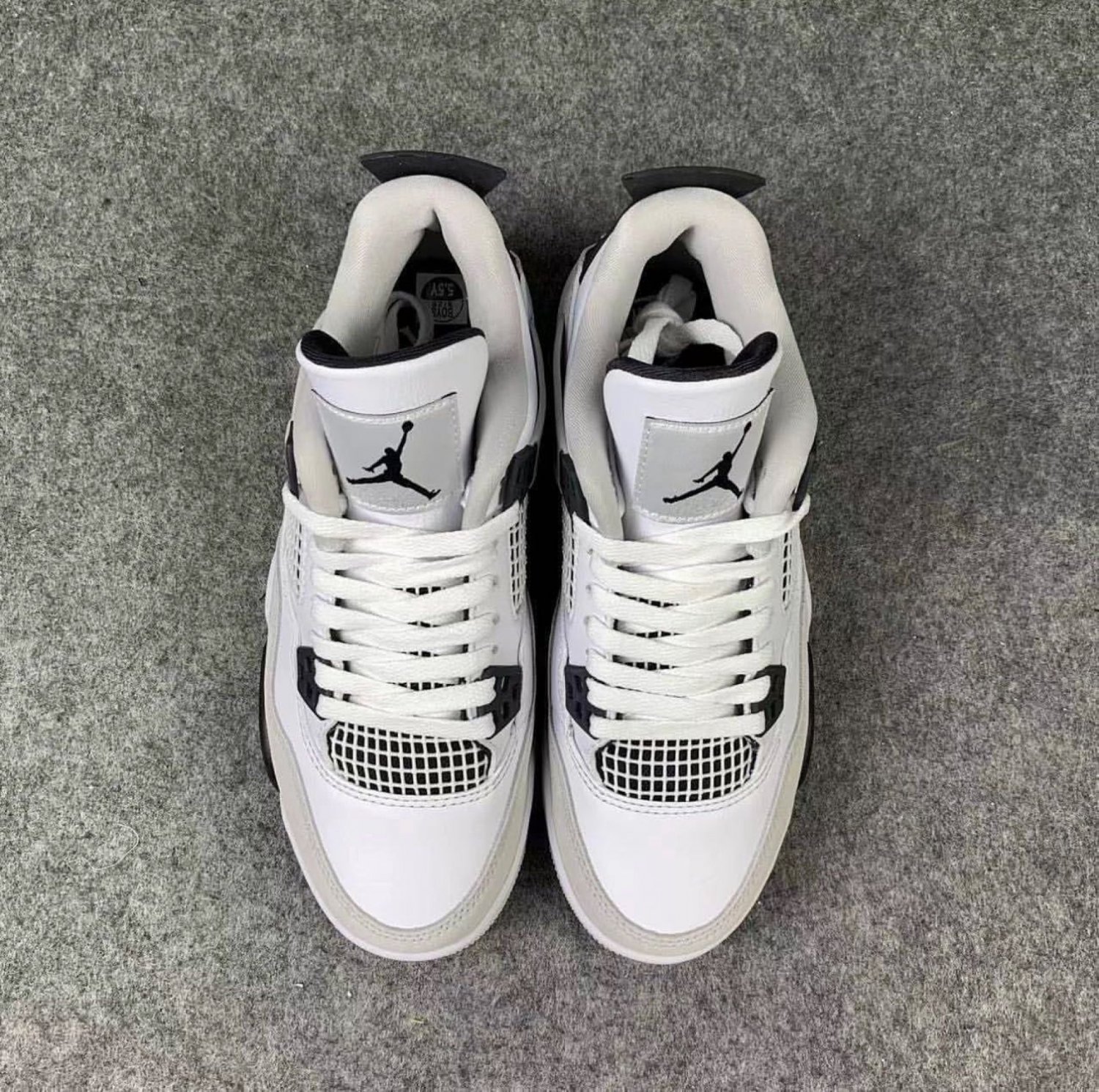 Men & Wmns Air Jordan 4 Retro Military Black