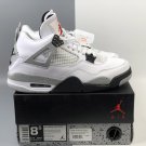 Men & Wmns Air Jordan 4 Retro OG White Cement 840606-192