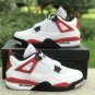 Men & Wmns Air Jordan 4 Retro RedWhiteBlack