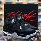 Men & Wmns Air Jordan 4 Retro SE ' Black Canvas '