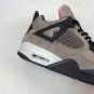 Men & Wmns Air Jordan 4 Retro Taupe HazeOil Grey-Off White-Infrared