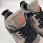 Men & Wmns Air Jordan 4 Retro Taupe HazeOil Grey-Off White-Infrared