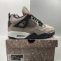 Men & Wmns Air Jordan 4 Retro Taupe HazeOil Grey-Off White-Infrared
